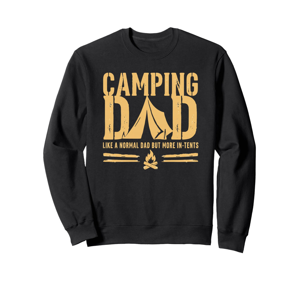 Camping Dad Tent Campfire Sweatshirt - Fun Novelty Design for Adults - T-Shirt, Sweatshirt, Hoodie