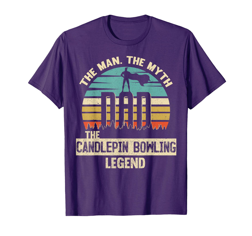Myth Legend Dad Candlepin Bowling T-Shirt - Novelty Apparel for Adults - T-Shirt, Sweatshirt, Hoodie