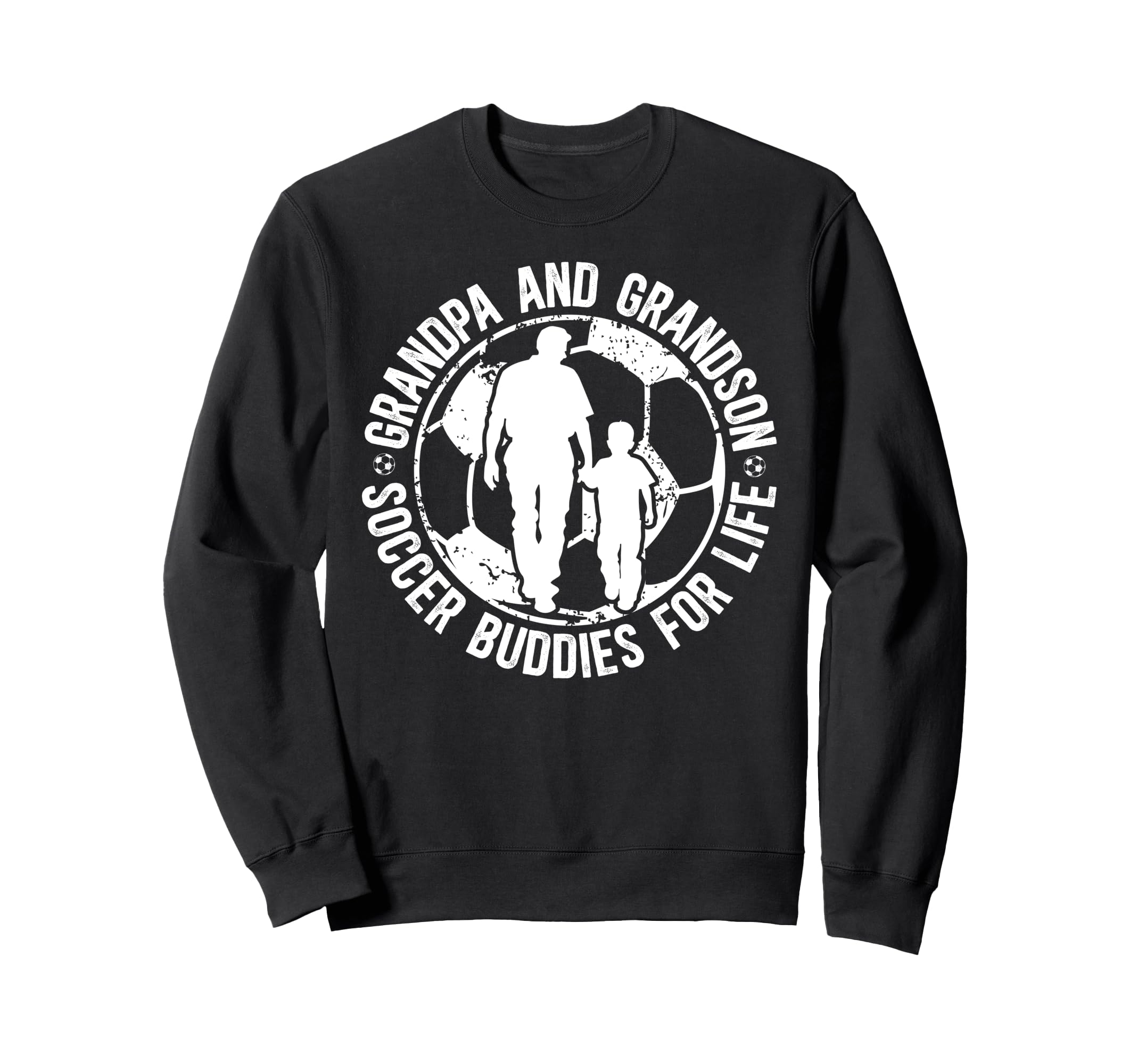 Soccer Grandpa And Grandson Soccer Sweatshirt - Minimalist Print Unisex - T-Shirt, Sweatshirt, Hoodie