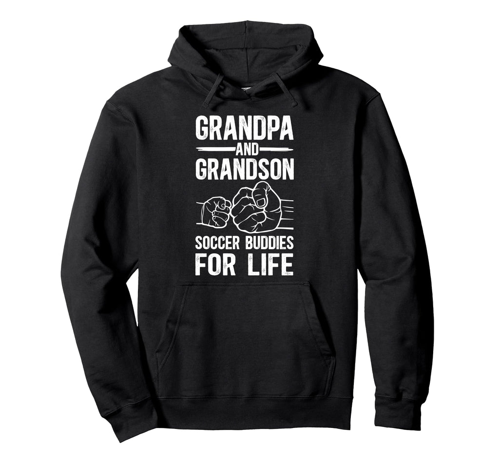 Soccer Grandpa And Grandson Soccer Player Hoodie - Novelty Apparel Unisex - T-Shirt, Sweatshirt, Hoodie