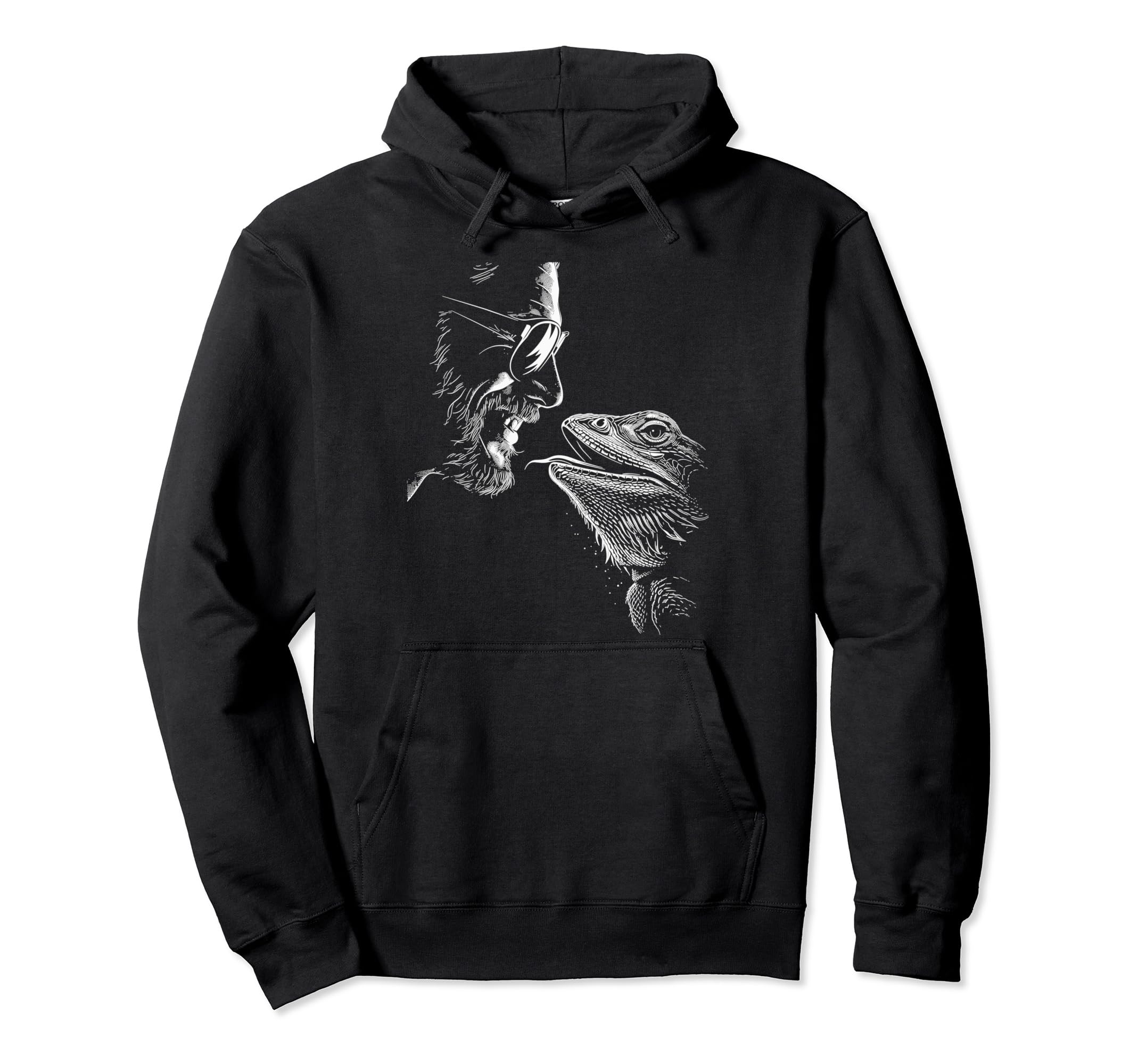 Bearded Dragon Dad Tiny Dinosaur Hoodie - Novelty Apparel Men Women - T-Shirt, Sweatshirt, Hoodie