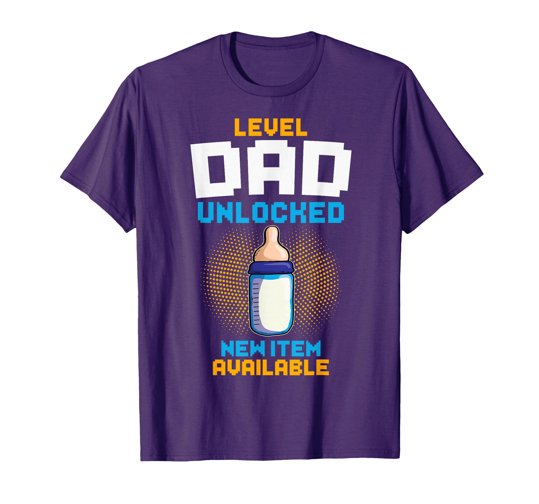 Level Dad Unlocked Pregnancy T-Shirt - Fun Novelty Design Men Women - T-Shirt, Sweatshirt, Hoodie