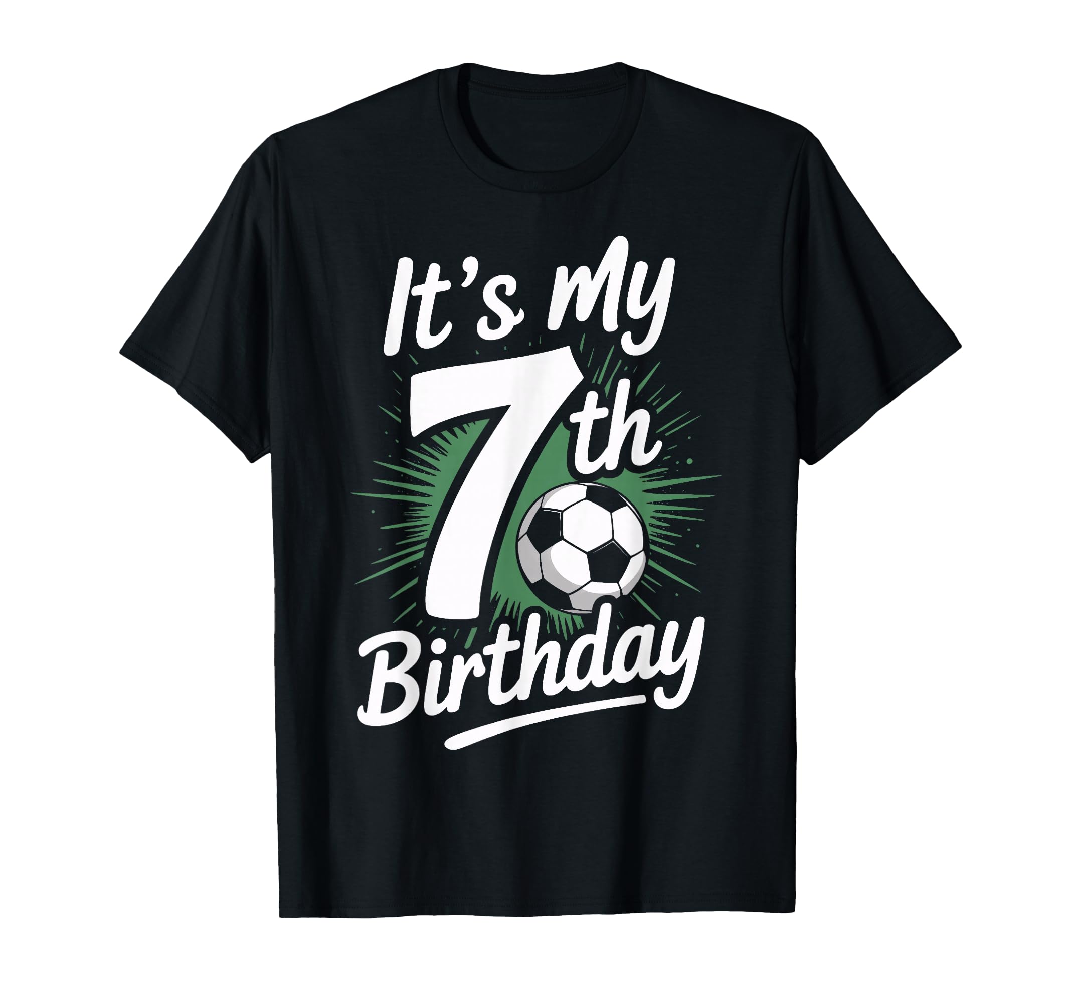 Seventh Birthday Soccer Star Its My T-Shirt - Aesthetic Graphic for Adults - T-Shirt, Sweatshirt, Hoodie