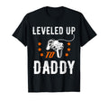 Leveled Up To Daddy New Daddy Gamer T-Shirt - Minimalist Print Men Women - T-Shirt, Sweatshirt, Hoodie