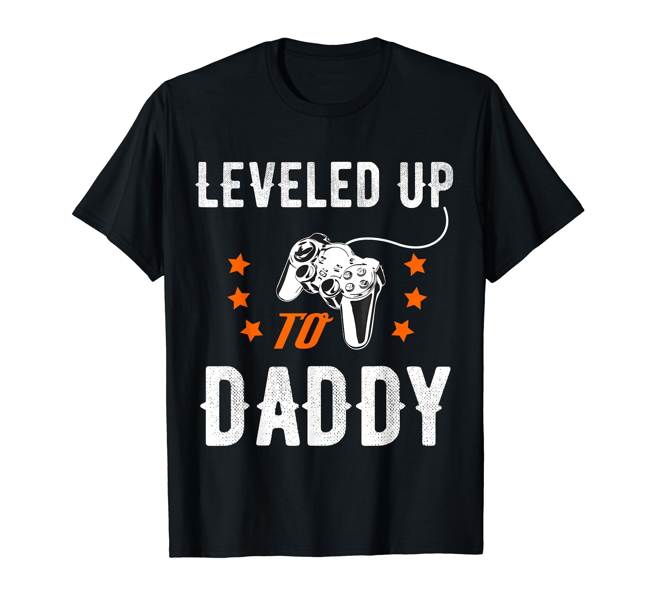 Leveled Up To Daddy New Daddy Gamer T-Shirt - Minimalist Print Men Women - T-Shirt, Sweatshirt, Hoodie