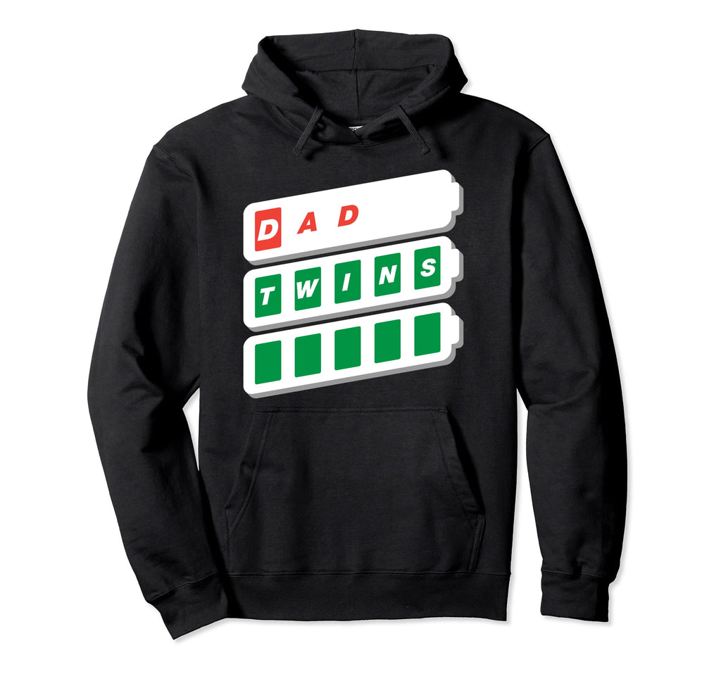 Dad Father Grandpa Funny Low Battery Hoodie - Novelty Apparel Men Women - T-Shirt, Sweatshirt, Hoodie