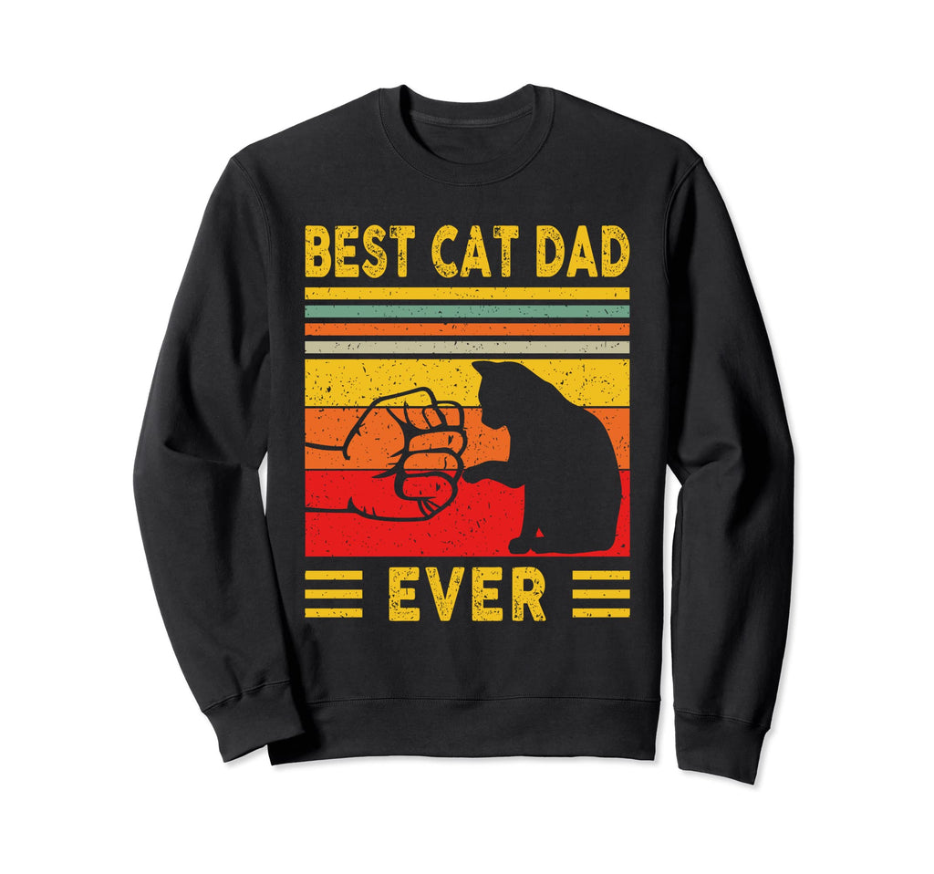 Best Cat Dad Ever Cat Daddy Sweatshirt - Aesthetic Graphic Men Women - T-Shirt, Sweatshirt, Hoodie