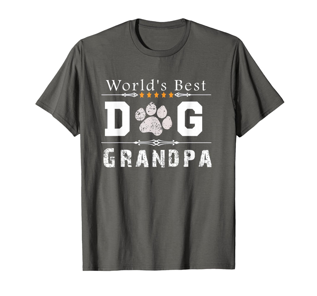 Worlds Best Dog Grandpa T-Shirt - Fun Novelty Design for Adults - T-Shirt, Sweatshirt, Hoodie