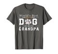 Worlds Best Dog Grandpa T-Shirt - Fun Novelty Design for Adults - T-Shirt, Sweatshirt, Hoodie