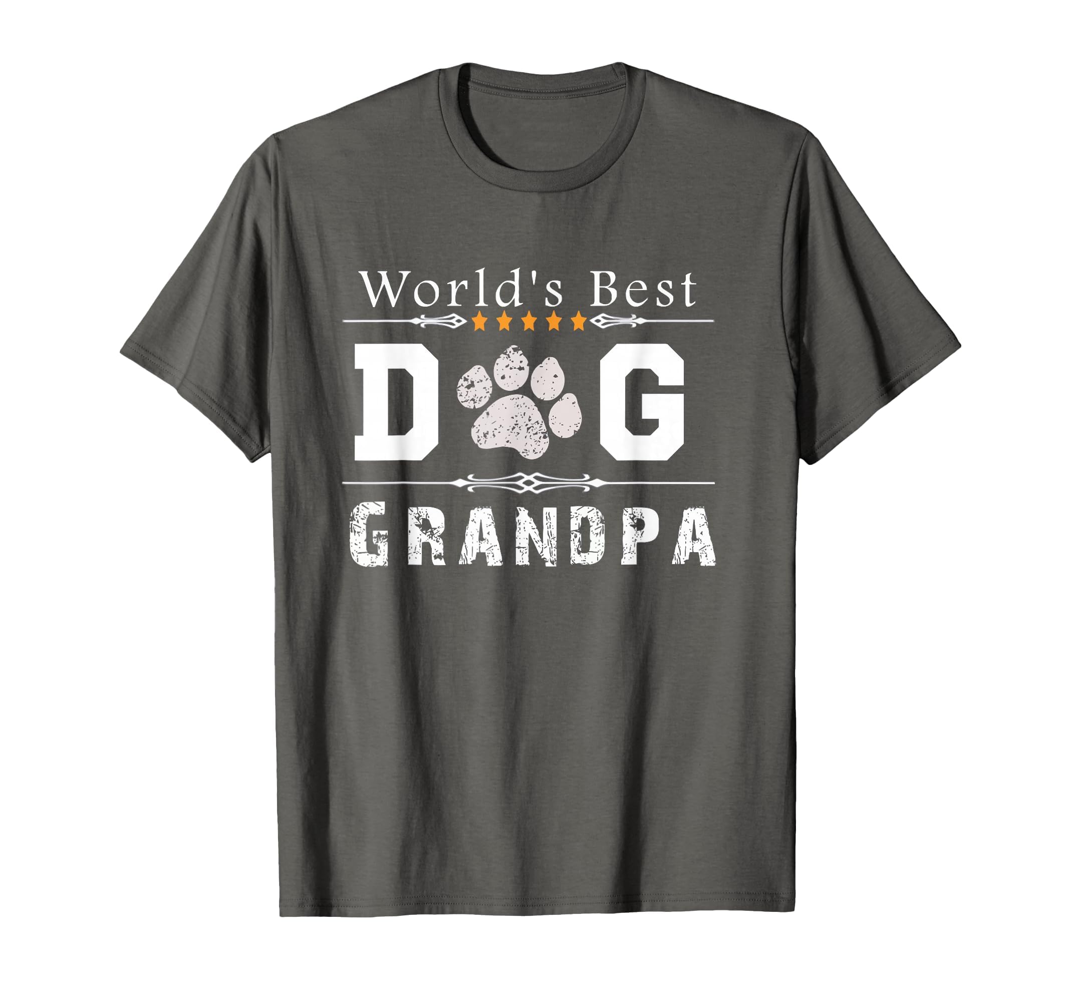 Worlds Best Dog Grandpa T-Shirt - Fun Novelty Design for Adults - T-Shirt, Sweatshirt, Hoodie