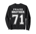 Number 71 Custom Proud Soccer Futbol Sweatshirt - Trendy Graphic Unisex - T-Shirt, Sweatshirt, Hoodie