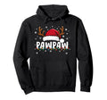 Pawpaw Grandpa Santa Hat Dad Funny Matching Hoodie - Trendy Graphic Unisex - T-Shirt, Sweatshirt, Hoodie
