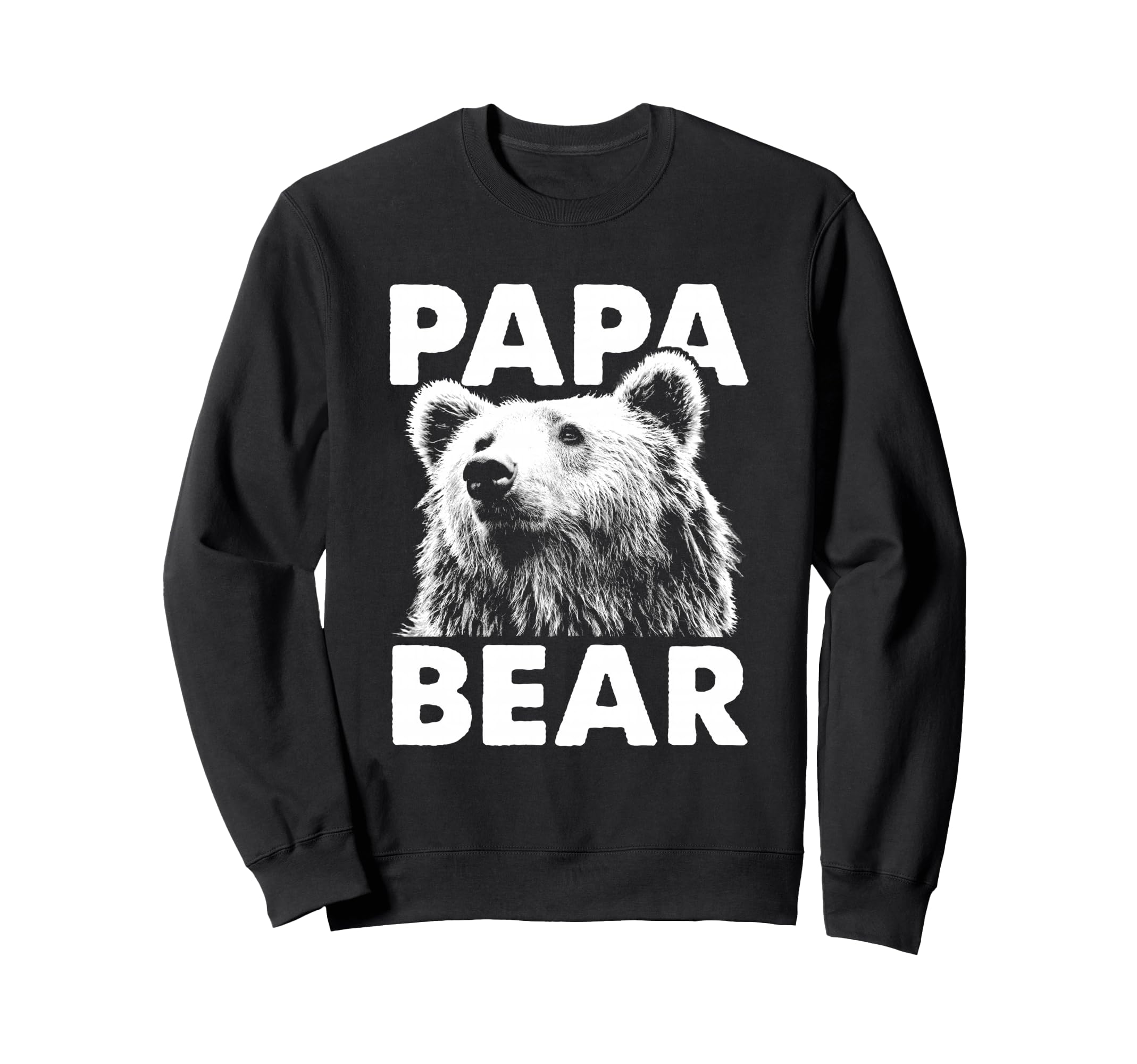 Papa Bear Fathers Day Sweatshirt - Casual Everyday Wear for Adults - T-Shirt, Sweatshirt, Hoodie