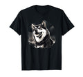 Mens Womens Black Tan Shiba Inu Dog T-Shirt - Trendy Graphic for Adults - T-Shirt, Sweatshirt, Hoodie