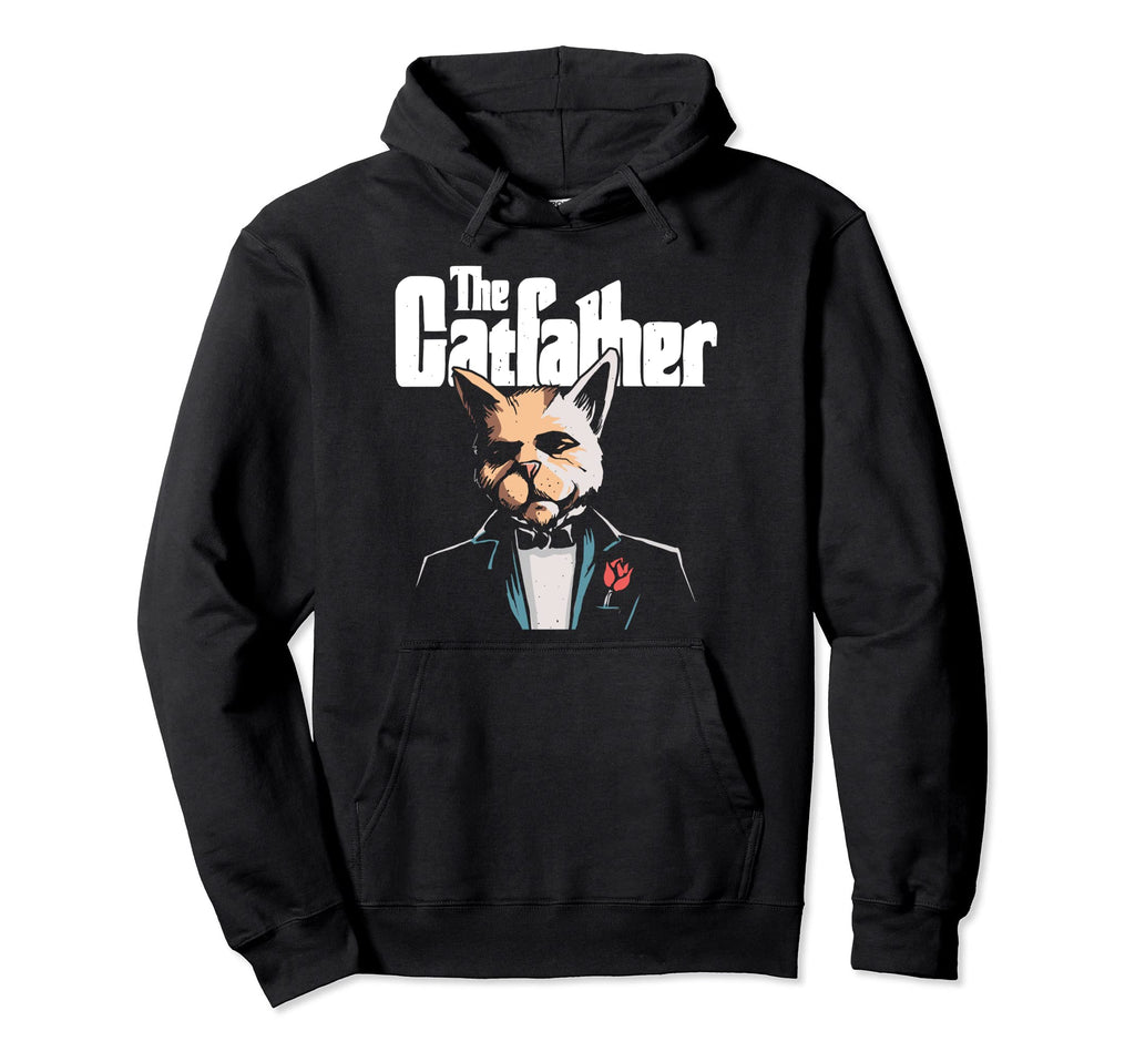Cat Father Catfather Hoodie - Novelty Apparel Unisex - T-Shirt, Sweatshirt, Hoodie