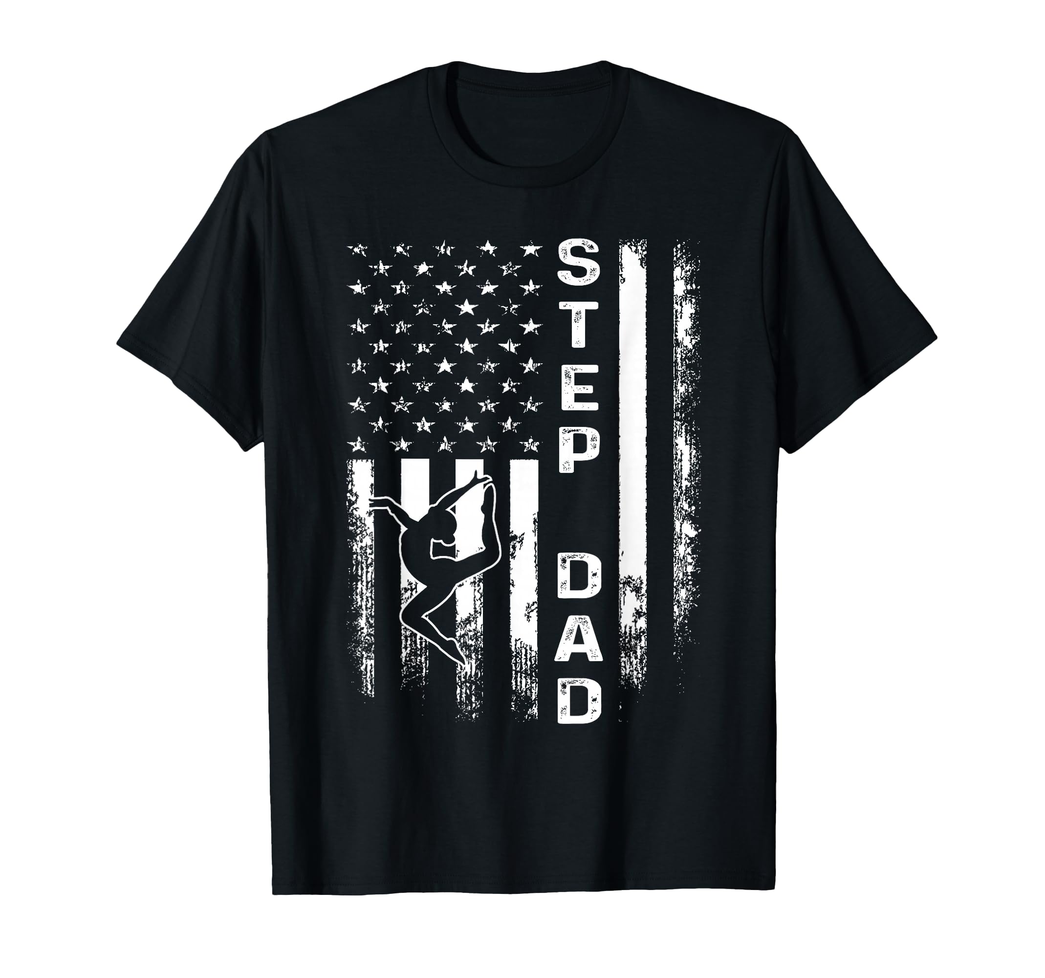 Gymnastics Gymnast Step Dad America T-Shirt - Aesthetic Graphic Men Women - T-Shirt, Sweatshirt, Hoodie