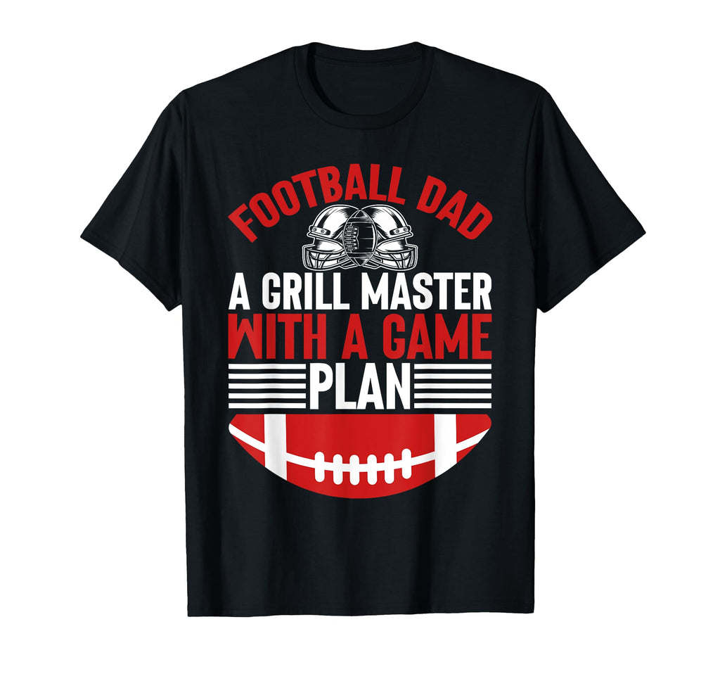 Grill Master Game Plan Football Dad T-Shirt - Fun Novelty Design for Adults - T-Shirt, Sweatshirt, Hoodie