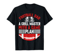 Grill Master Game Plan Football Dad T-Shirt - Fun Novelty Design for Adults - T-Shirt, Sweatshirt, Hoodie