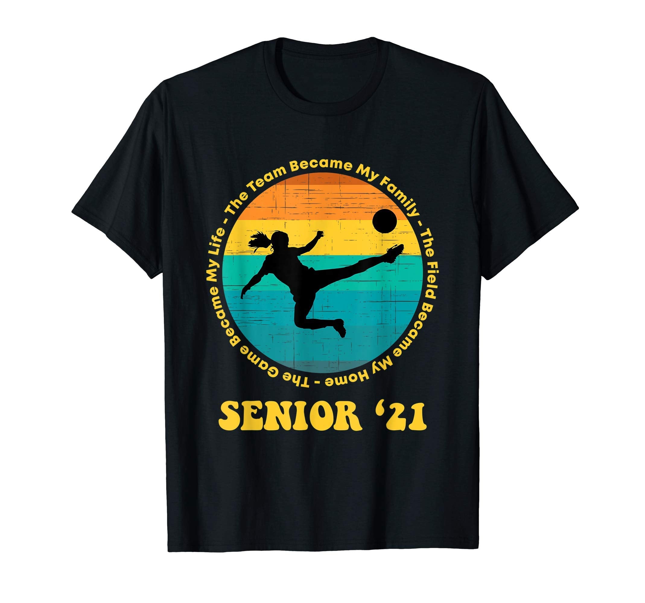 Senior Soccer Player Gift Class 2021 T-Shirt - Custom Art Print Unisex - T-Shirt, Sweatshirt, Hoodie