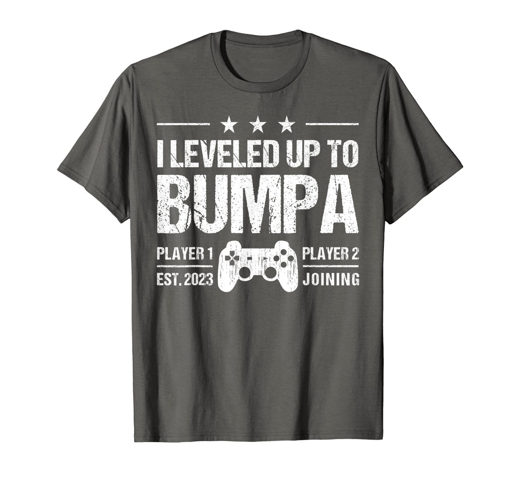Mens I Leveled Up To Bumpa Est 2023 Funny T-Shirt - Graphic Print Unisex - T-Shirt, Sweatshirt, Hoodie