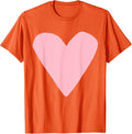 Light Pink Heart Orange - Adult & Kids T-Shirts, Sweatshirts & Hoodies apparel design preview 1