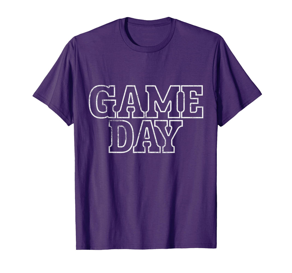 Purple Game Day Football Basketball T-Shirt - Graphic Print for Adults - T-Shirt, Sweatshirt, Hoodie