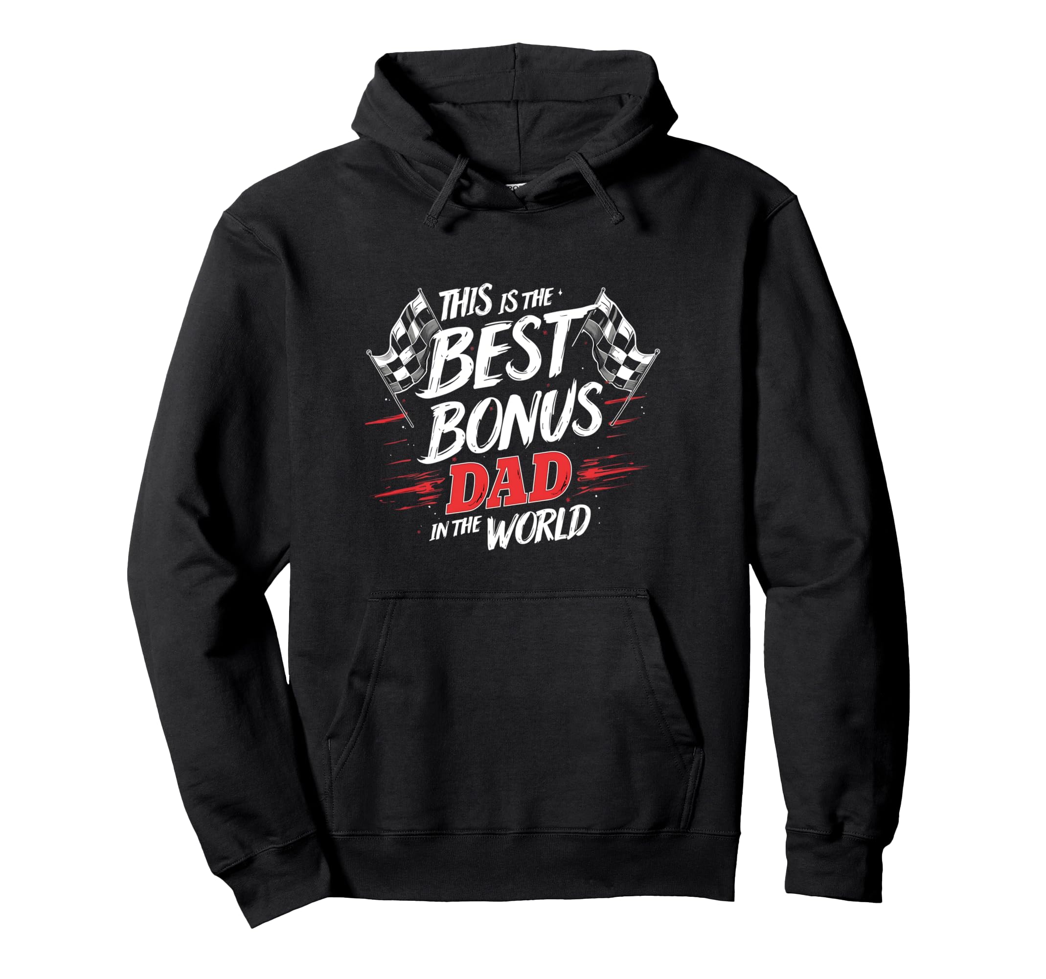 Best Bonus Dad Birthday Wedding Gift Hoodie - Custom Art Print Men Women - T-Shirt, Sweatshirt, Hoodie