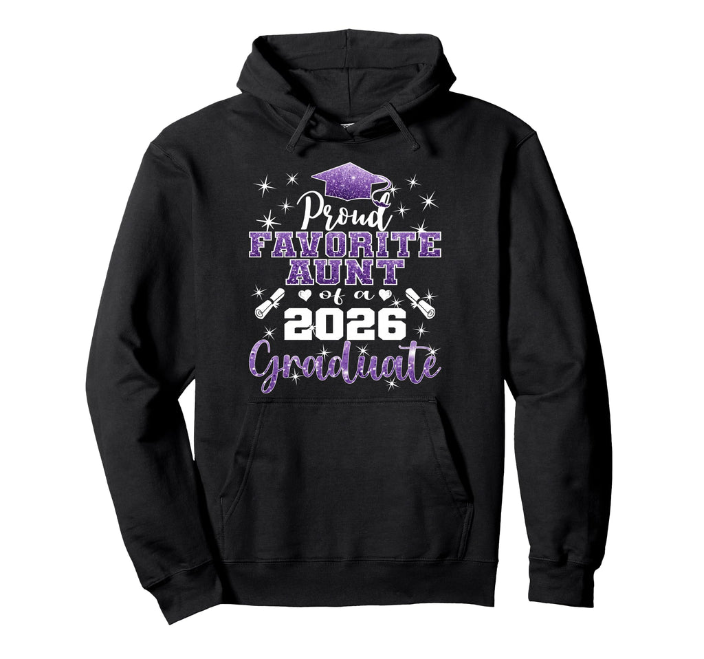 Super Proud Favorite Aunt 2026 Hoodie - Minimalist Print for Adults - T-Shirt, Sweatshirt, Hoodie