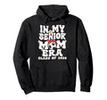 My Senior Mom Era Groovy Soccer Senior Hoodie - Custom Art Print Men Women - T-Shirt, Sweatshirt, Hoodie