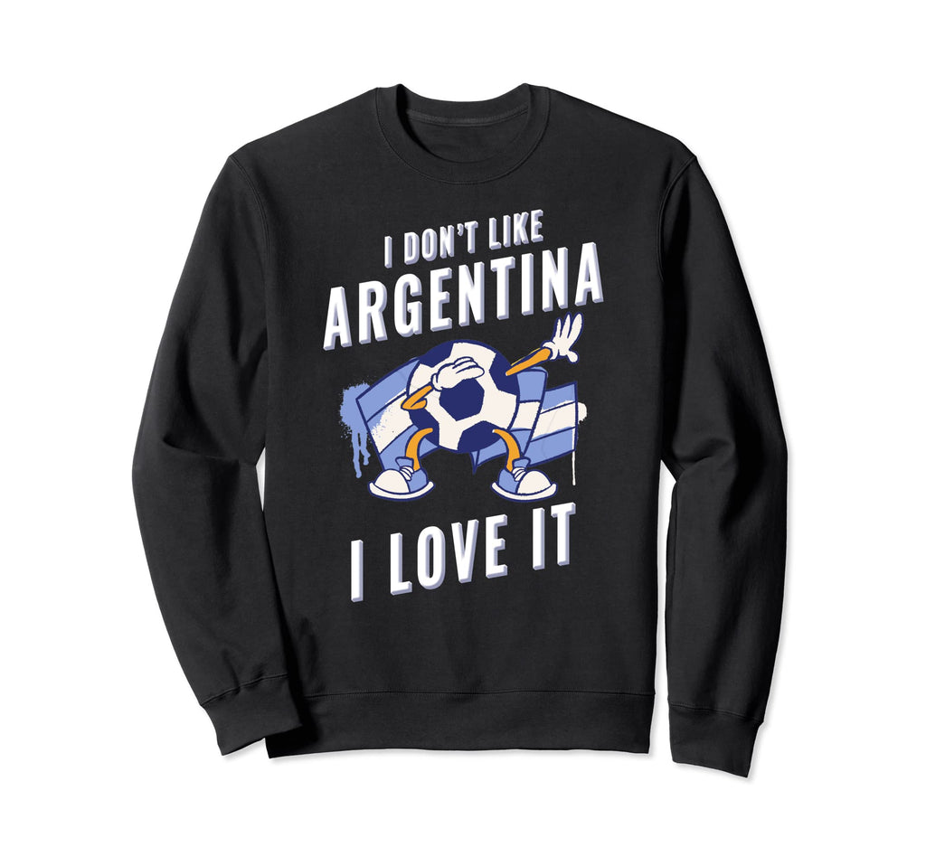 Argentina Soccer Supporters Fun Flag Sweatshirt - Aesthetic Graphic Unisex - T-Shirt, Sweatshirt, Hoodie