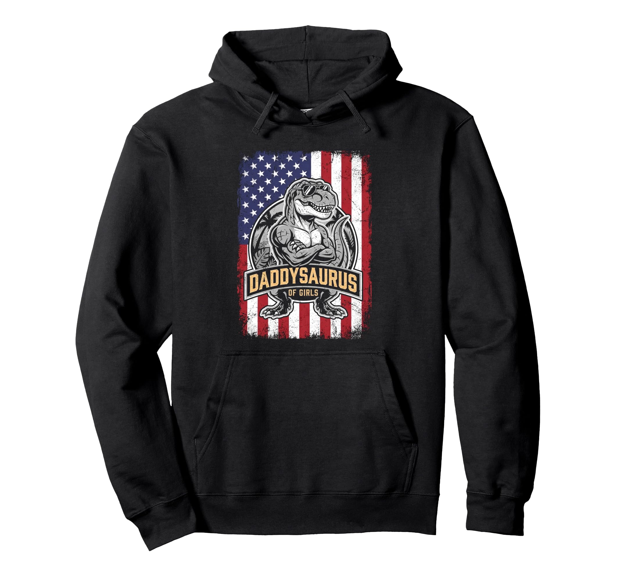 Daddy Saurus Daughter Dad Fathers Day Hoodie - Aesthetic Graphic Men Women - T-Shirt, Sweatshirt, Hoodie