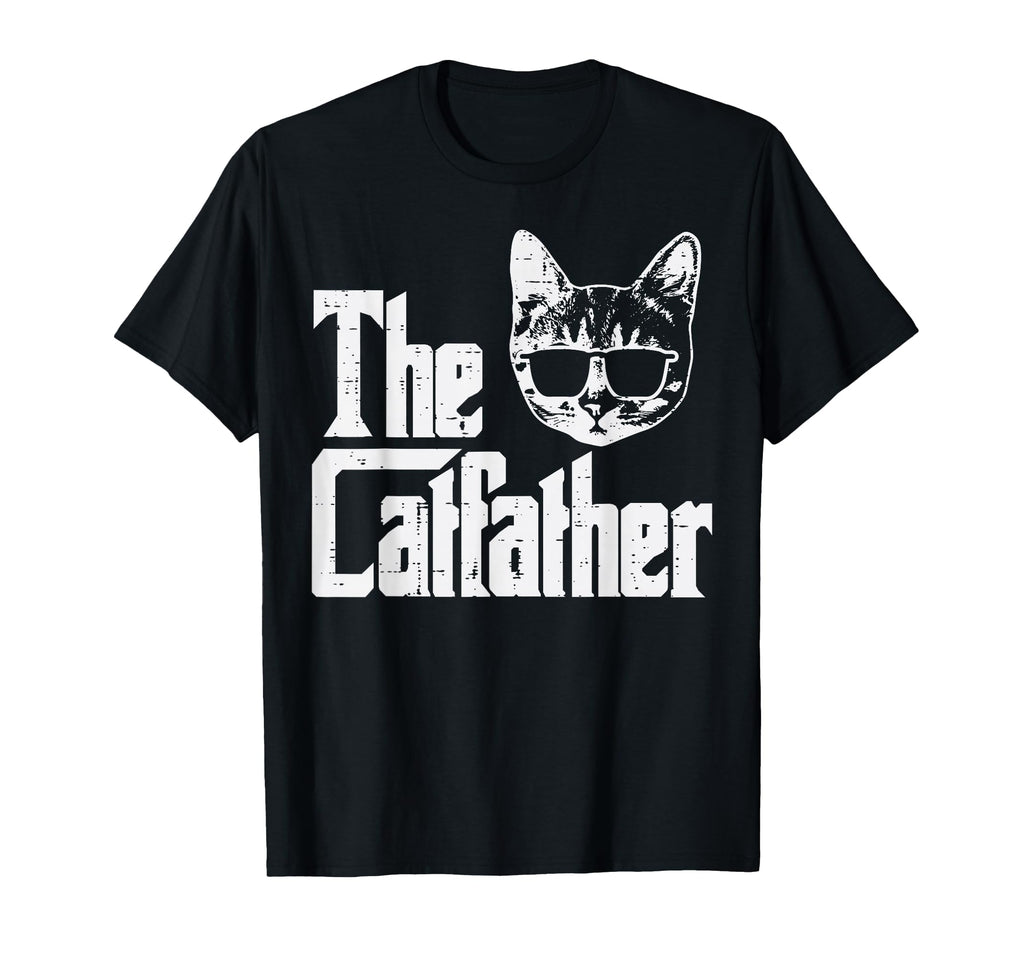 Catfather Funny Cat Dad Fathers Day T-Shirt - Custom Art Print Unisex - T-Shirt, Sweatshirt, Hoodie