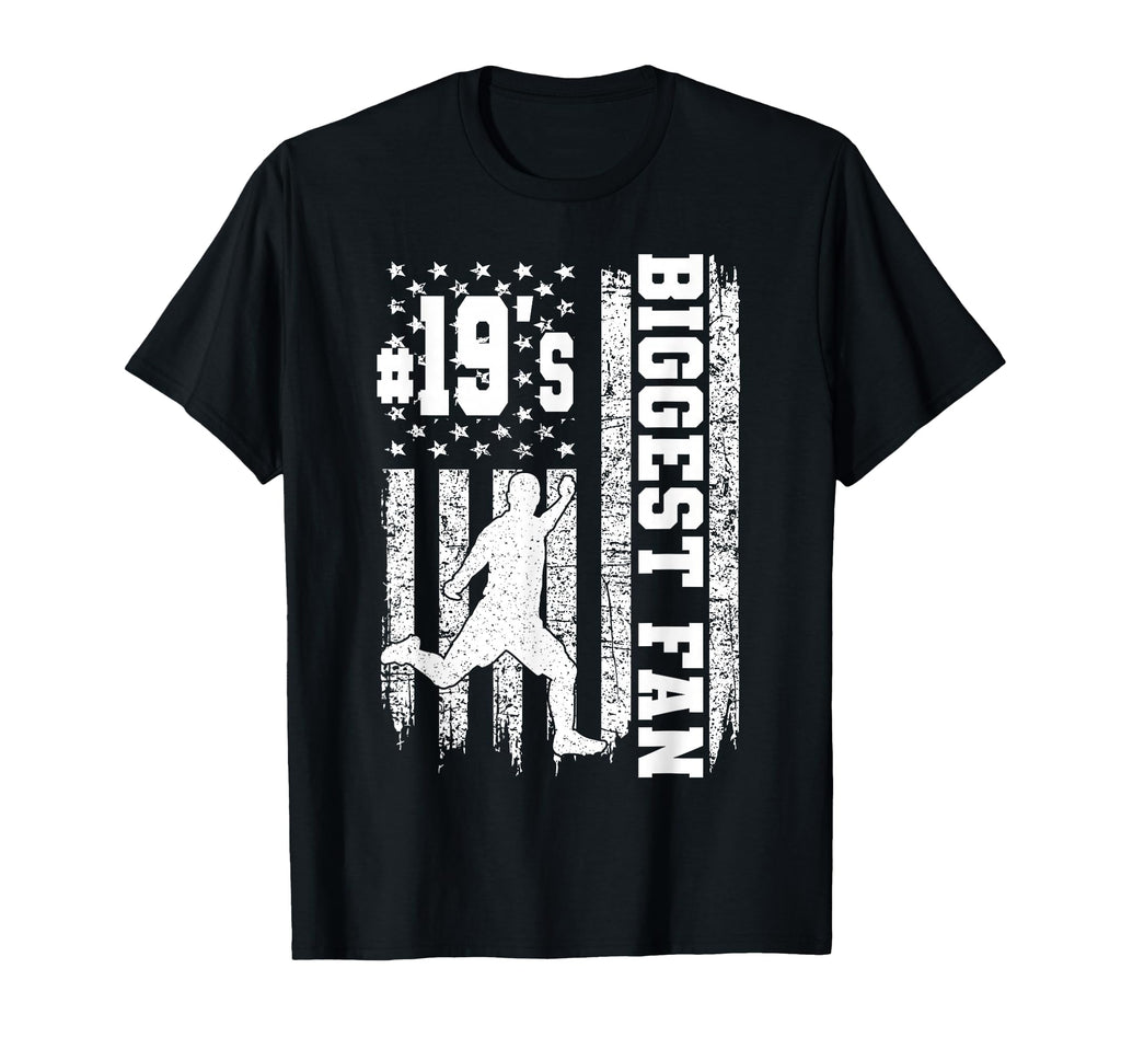 Soccer Biggest Fan Number 19 Proud T-Shirt - Trendy Graphic Unisex - T-Shirt, Sweatshirt, Hoodie