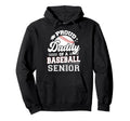 Proud Daddy Baseball Senior 2025 Graduate Hoodie - Custom Art Print Unisex - T-Shirt, Sweatshirt, Hoodie