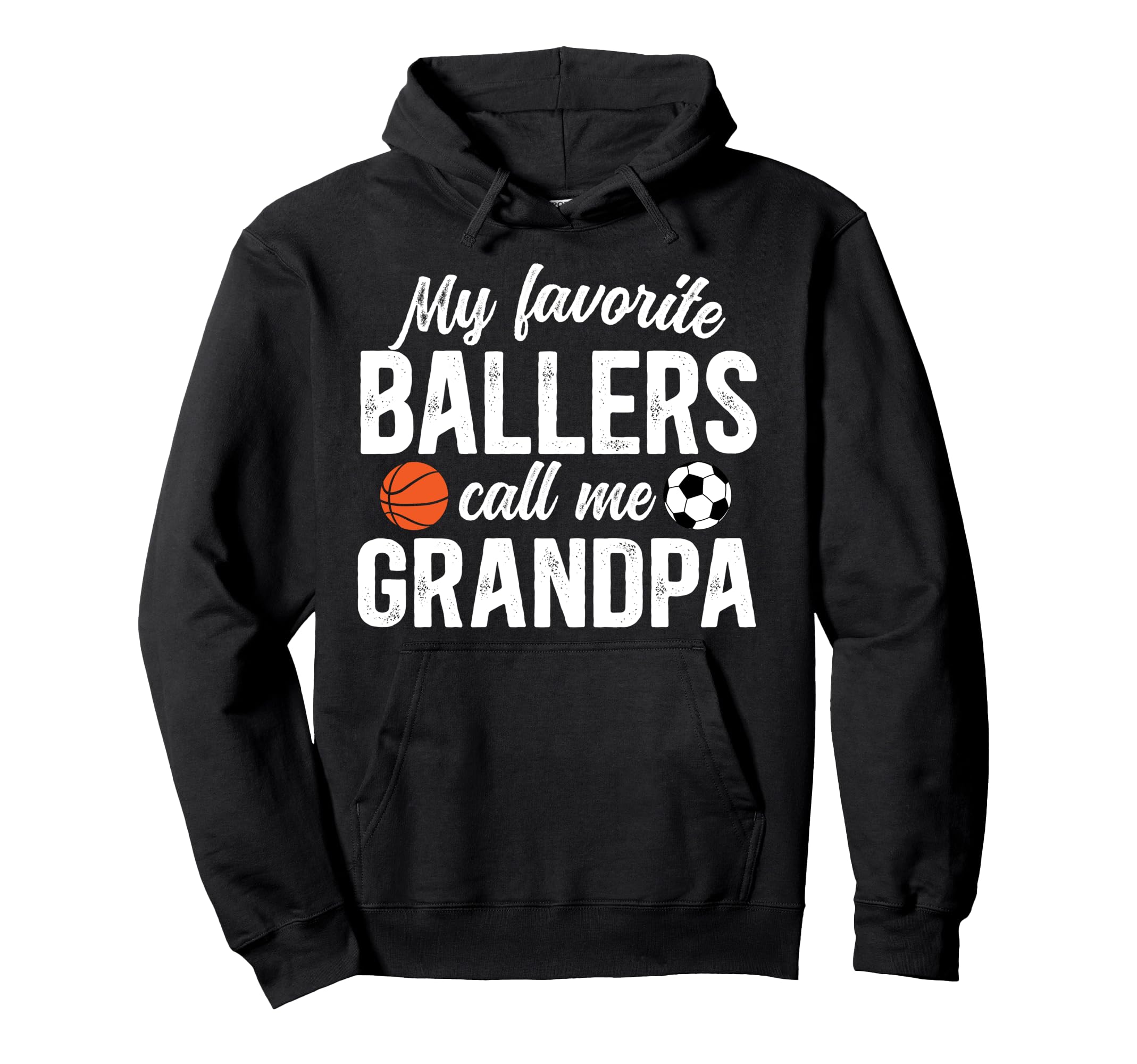 Favorite Ballers Call Me Grandpa Soccer Hoodie - Minimalist Print Unisex - T-Shirt, Sweatshirt, Hoodie