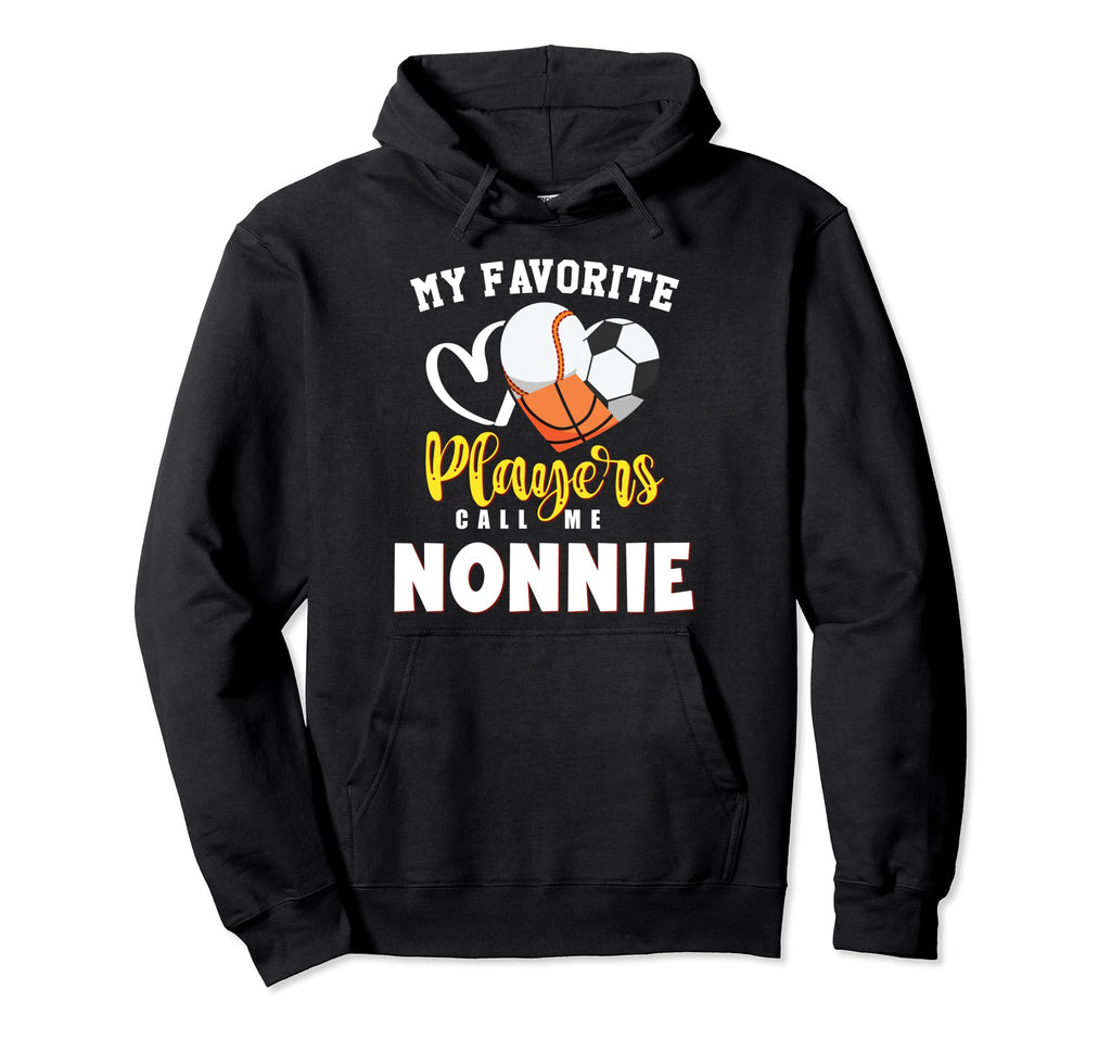 Nonnie My Favorite Baseball Soccer Hoodie - Graphic Print Men Women - T-Shirt, Sweatshirt, Hoodie