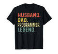 Husband Dad Programmer Legend Gift T-Shirt - Aesthetic Graphic Unisex - T-Shirt, Sweatshirt, Hoodie