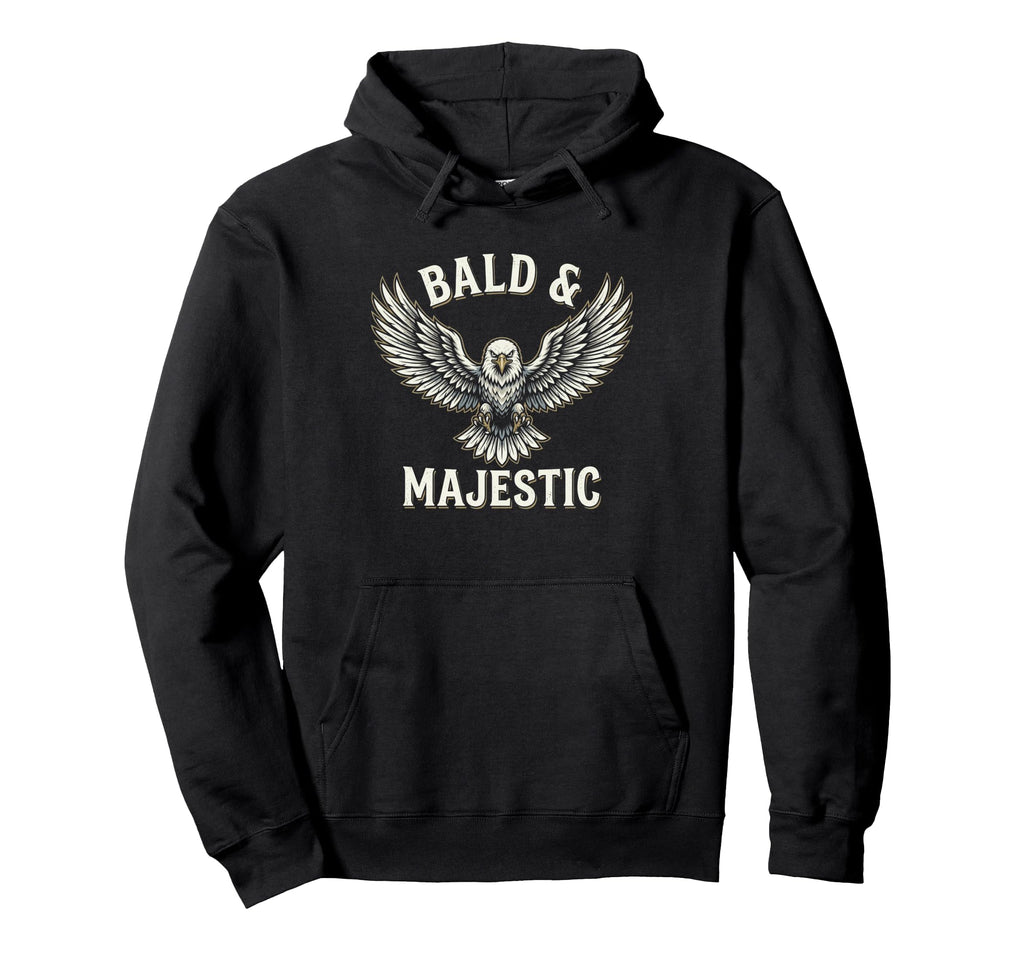 Bald Majestic Sexy Bald Guy Funny Dad Hoodie - Trendy Graphic Men Women - T-Shirt, Sweatshirt, Hoodie