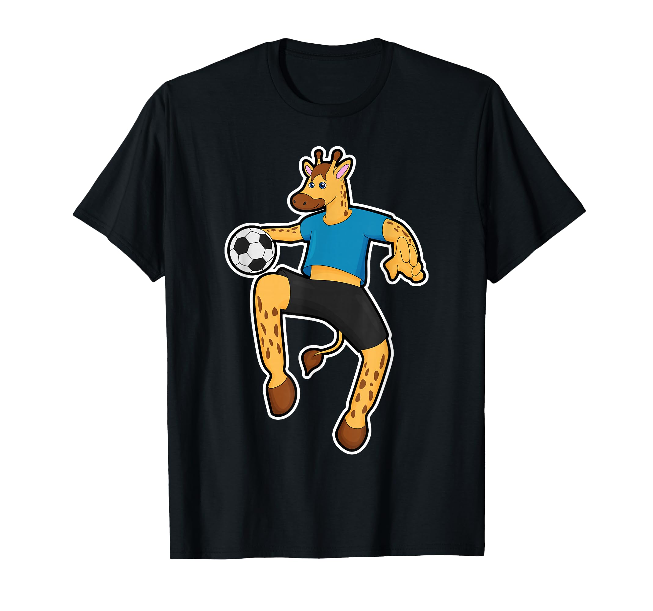 Giraffe Soccer Player Soccer T-Shirt - Casual Everyday Wear Men Women - T-Shirt, Sweatshirt, Hoodie