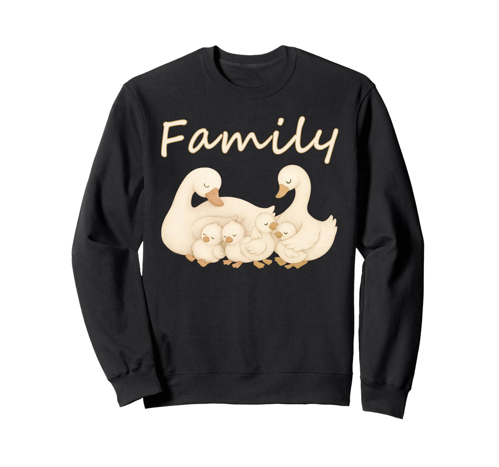 Goose Family Love Couple Mom Dad Sweatshirt - Novelty Apparel for Adults - T-Shirt, Sweatshirt, Hoodie