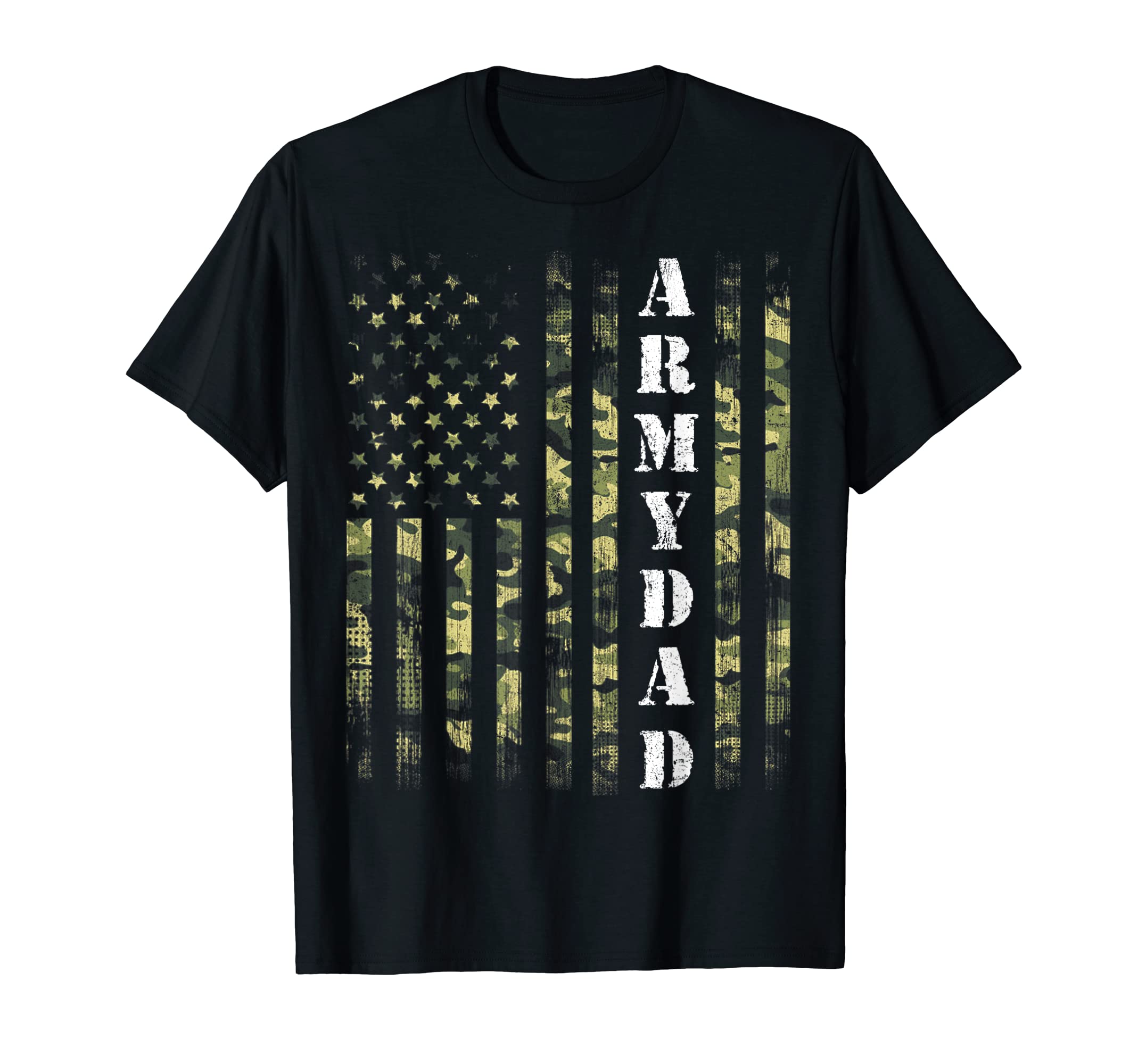 Mens Us Flag Army Dad Veteran T-Shirt - Casual Everyday Wear Men Women - T-Shirt, Sweatshirt, Hoodie