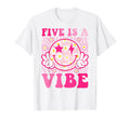 Five Is Vibe 5Th Birthday Groovy 5 T-Shirt - Fun Novelty Design Men Women - T-Shirt, Sweatshirt, Hoodie