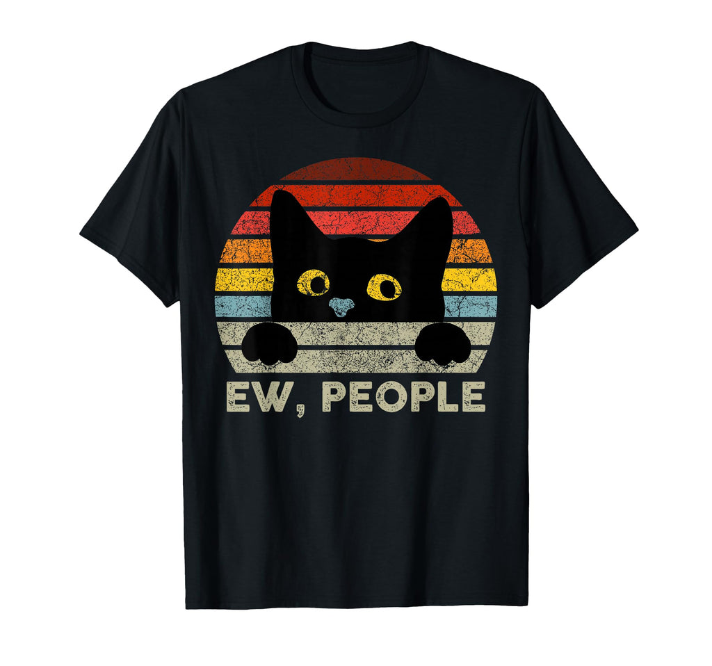 Ew People Black Cat Cat Lovers T-Shirt - Graphic Print Unisex - T-Shirt, Sweatshirt, Hoodie