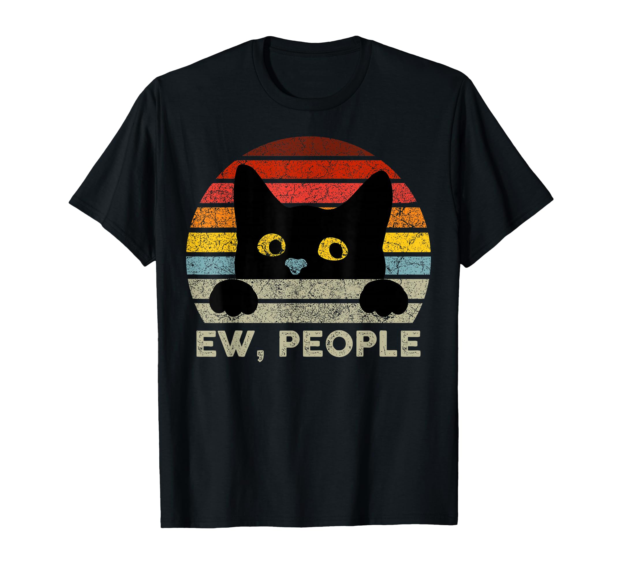 Ew People Black Cat Cat Lovers T-Shirt - Graphic Print Unisex - T-Shirt, Sweatshirt, Hoodie