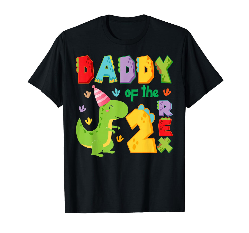Daddy Two Rex 2Nd Birthday Dinosaur T T-Shirt - Custom Art Print Men Women - T-Shirt, Sweatshirt, Hoodie