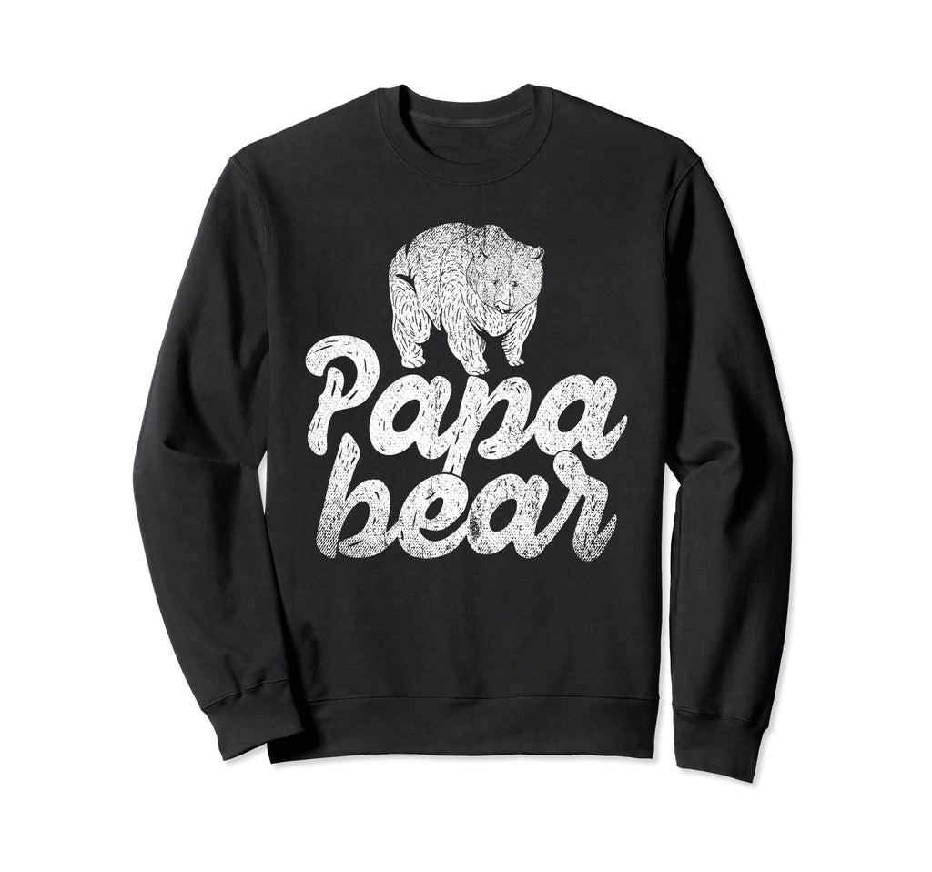 Animal Fathers Day Bear Family Dad Sweatshirt - Minimalist Print Unisex - T-Shirt, Sweatshirt, Hoodie