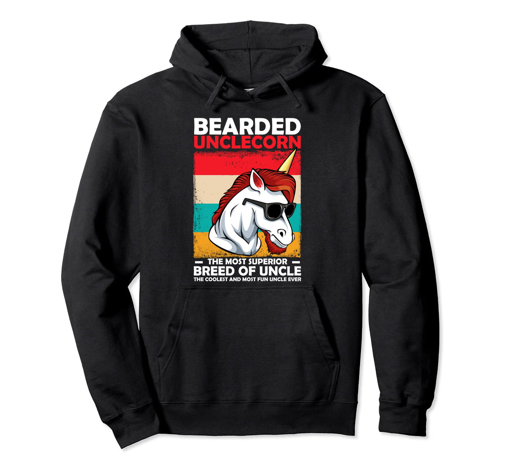Bearded Uncle Corn Fathers Day Funny Beard Hoodie - Novelty Apparel Unisex - T-Shirt, Sweatshirt, Hoodie