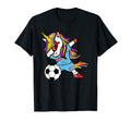 Funny Dabbing Unicorn Fiji Football T-Shirt - Trendy Graphic for Adults - T-Shirt, Sweatshirt, Hoodie