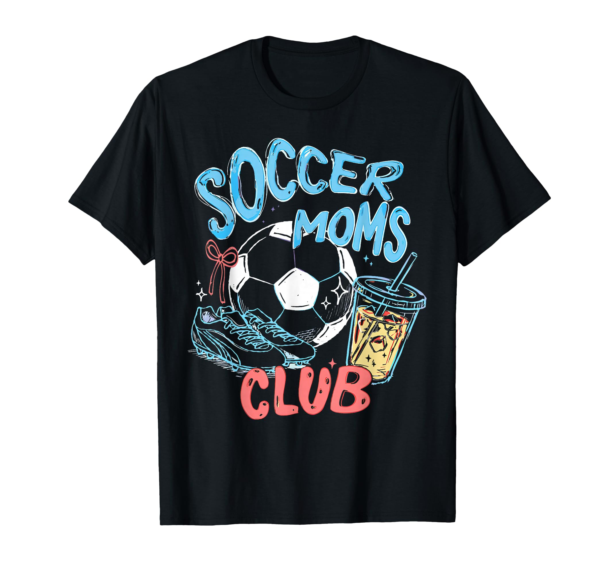 Soccer Moms Club Happy Game Day T-Shirt - Fun Novelty Design Men Women - T-Shirt, Sweatshirt, Hoodie