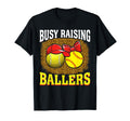 Busy Raising Ballers Tennis Softball T-Shirt - Aesthetic Graphic Men Women - T-Shirt, Sweatshirt, Hoodie